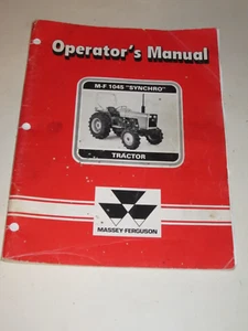 Massey-Ferguson Operator's Manual M-F 1045 Synchro Tractor  - Picture 1 of 3