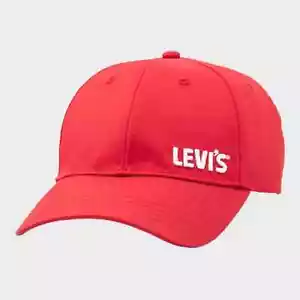 Levi's Gold Tab Cap Red NWT Baseball Dad Hat - Picture 1 of 8