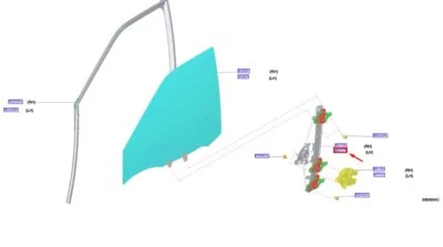 NISSAN JUKE F16 MK2 Front Left Door Window Regulator 807216PA0A NEW GENUINE - Image 1 of 2