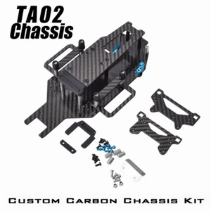 Carbon Chassis Kit Für Tamiya TA02 TA02W TA02S TA02SW TA02T RC Car Upgrade - Bild 1 von 8