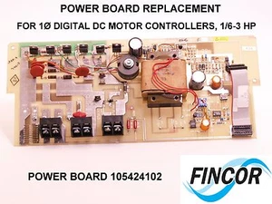  FINCOR IMO Power Board Replacement #105424102-C REV E 1/3-3 HP, 230VAC DC drive - Picture 1 of 6