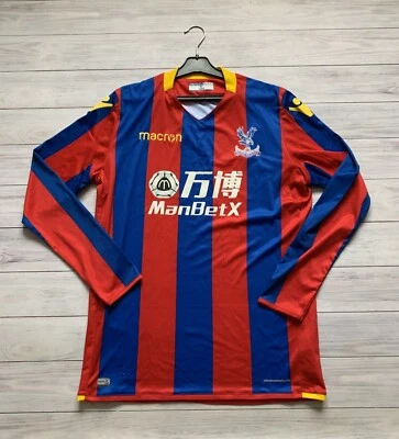 Футболка домашняя Crystal Palace 2017–2018 с длинным рукавом Macron размер L - Изображение 1 из 4