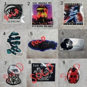 Supreme Stickers 100% Authentic Brand New - Picture 1 of 10