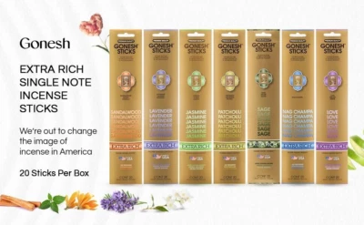 BUY 4 GET 4 FREE GONESH PREMIUM INCENSE STICKS 20 PACK💕 BUY 4 GET 4 FREE💥 - Image 1 of 4