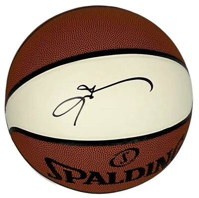 Allen Iverson autographed signed white panel basketball Philadelphia 76ers JSA - Image 1 of 3
