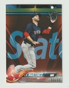 J.D. Martínez 2018 Topps Mini Blue Parallel 03/10 #US195 Red Sox bajo demanda - Imagen 1 de 1