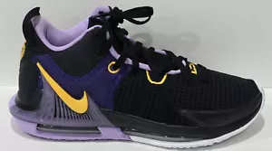 Mens New Nike Lebron Witness VII Black Lilac Basketball Shoes DM1123-002 US: 8.5 - Picture 1 of 11