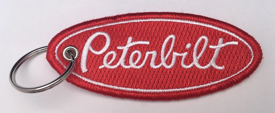 Peterbilt Embroidered Key Chain, Big Rig, 18-Wheeler, Trucking,  - Image 1 of 1