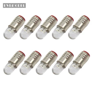 10 pieces Warm White 4.5mm Screw Bulb E5 E5.5 Leds 12V-14V E505WM - Picture 1 of 5