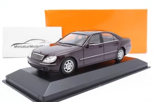 Mercedes-Benz S-Klasse (W220) - Dunkelrot - 1998 - 1:43 - Minichamps (940036200) - Bild 1 von 3