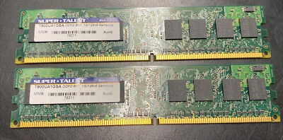 2GB (2x1GB) MEMORY 240P T800UA1GSA DDR2-800 1G-128X8 SAMSUNG - Image 1 of 2