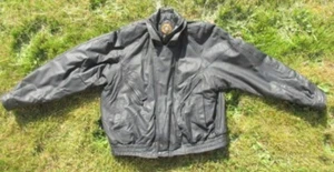 Vintage Michael Michelle USA Herren Schwarz Leder Biker / Bomber Jacke ~ 2XL XXL - Bild 1 von 10