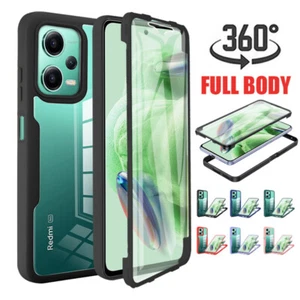 CLEAR FULL BODY 360 Case Cover For Xiaomi Redmi Note 14 13 12 11 Pro 14T Poco X5 - Picture 1 of 19