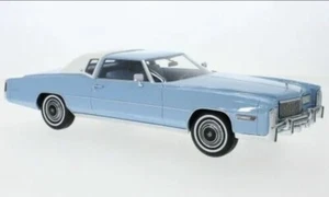 BoS 1976 Cadillac Eldorado Light Blue / White Roof LE 252pcs 1:18 sold Out Rare - Picture 1 of 4