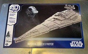 4D BUILD Puzzles, Star Wars Deluxe Imperial Star Destroyer 3D Model 278pc - Picture 1 of 3