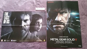 POSTERS THE LAST OF US + METAL GEAR SOLID V GROUND ZEROES  NEUF - Picture 1 of 4