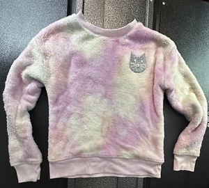 Sudadera Suave Niñas 8 Mediana Acogedora Crew Rosa - Imagen 1 de 4