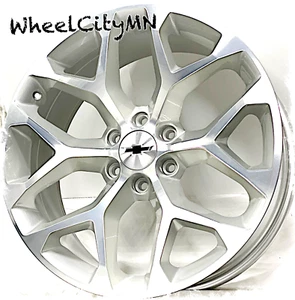 4 NEW Silver Snowflake 5668 20" Replica Wheels 2026 Chevy Tahoe Silverado 6x5.5 - Picture 1 of 4