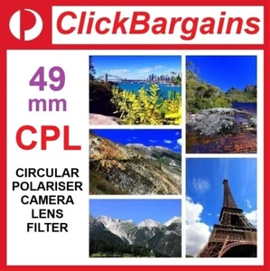49mm CPL Polarizer Camera Lens Filter 49 mm Polarising for Canon Nikon Sony etc - Picture 1 of 3