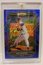 NOLAN RYAN #4 /7 BLUE SHIMMER PRIZM PANINI BASEBALL 2023