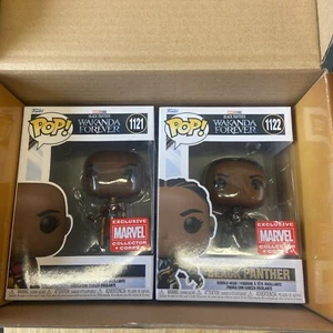 Black Panther Wakanda Forever Black Panther #1122 & Ayo #1121 Funko Pop  - Bild 1 von 11