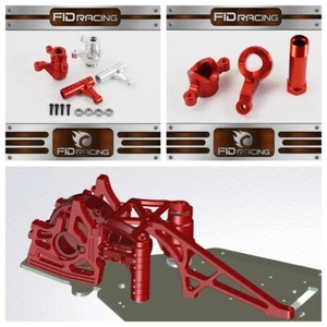 FID CNC Alloy Steering Set with Bearings for Losi DBXL-e 2.0 only 1/5 RC CAR - Picture 1 of 3