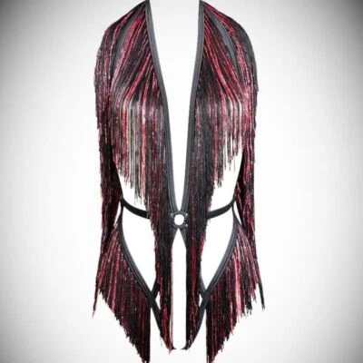 Agent Provocateur Inga SOIREE Black Red Playsuit S/M NWT $3,900 - Image 1 of 4