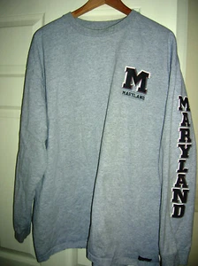 University of Maryland Terps dickes Langarm T-Shirt XL Herren grau von Jansport - Bild 1 von 5