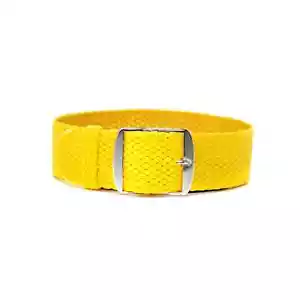 Uhrenarmband Perlon Nylon Gelb von Perlonstrap.com - 18, 20, 22, 24 mm - Bild 1 von 2