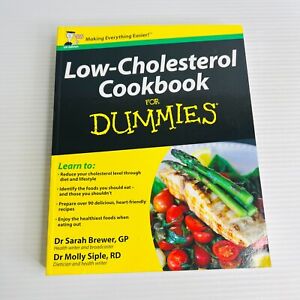 Low-Cholesterol Cookbook For Dummies by Molly Siple Paperback Book Food Health