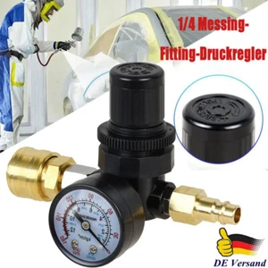 1/4 Druckregler Druckluft Druckregulierung Kompressor Druckminderer Druck Regler - Bild 1 von 10