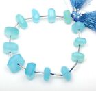 Natural Blue Chalcedony Tumble Shape 8 Inch Strand 12-15Mm Gemstone Beads Gifted