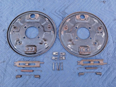 BMW E21 250mm Rear Drum Brake Backing Plates + Hardware for E10 2002 Upgrade #1 - Image 1 of 4