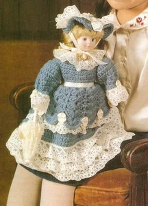 LOVELY Caitlin Victorian Doll/ Clothing/Crochet Pattern INSTRUCTIONS ONLY - Picture 1 of 1