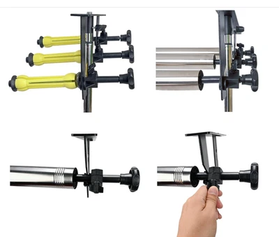 Photography 3 Rollers Wall/Celing/Light Stand Mounted Manual Photo Studio Backgr - Image 1 of 4