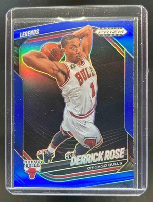 Prizm Black Derrick Rose Legends Blue Prizm #13/199 Bulls 2024-25 dañado Foto 1 de 2