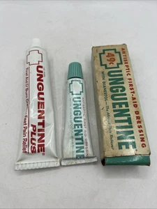 Unguentine Ointment Norwich Pharmacal Co The Miracle Pain Reliever Box & 2 Tubes - Picture 1 of 14