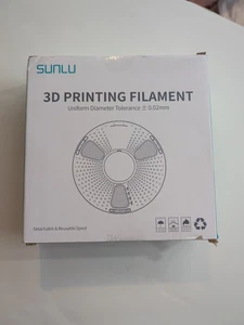 SUNLU 1KG PLA 3D Drucker Filament 1,75mm gute Schichthaftung transparent klar - Bild 1 von 5