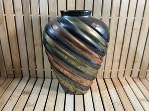 Jarrón urna vintage Rosenthal Netter India metales mezclados latón bronce - Imagen 1 de 7