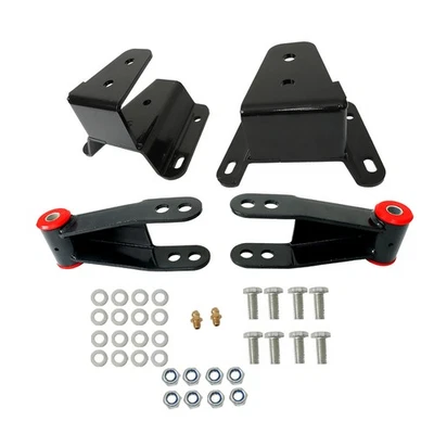 Kit de grilletes de suspensión trasera de 4" para Ford F100 2x2 1965-1972 acero diestro+derecho Foto 1 de 4