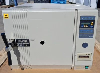 Tuttnauer 3850E Lab Line sobremesa cámara de 17 galones autoclave potencia probada Foto 1 de 4
