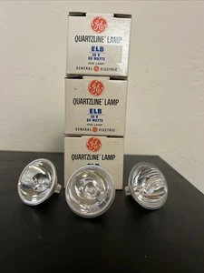 (3) GE Quartzline ELB 30 voltios 80 vatios proyector lámpara de proyección nuevo stock antiguo - Imagen 1 de 8