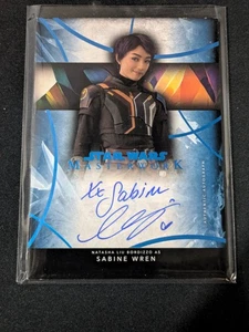 2024 Star Wars Masterwork Natasha Liu Bordizzo As Sabine Wren Auto #/99 - Bild 1 von 2