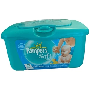 Pampers EMPTY Baby Wipes Full-Size Pop-Up Refillable Dispenser Container - Picture 1 of 6