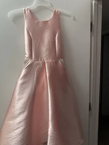 Vestido de fiesta formal Speechless para niños talla 14 rosa alto bajo brillante - Imagen 1 de 8