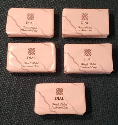 Lot of  5  Dial French Milled Deodorant Soap 1998 Made in The USA Vintage  Foto 1 de 4