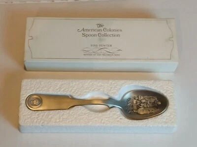 The Franklin Mint The American Colonies Pewter Spoon Virginia - Image 1 of 4