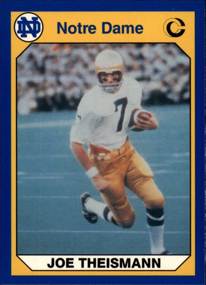 1990 NOTRE DAME 200 FOOTBALL ASSORTED SINGLES U-PICK - Image 1 of 1