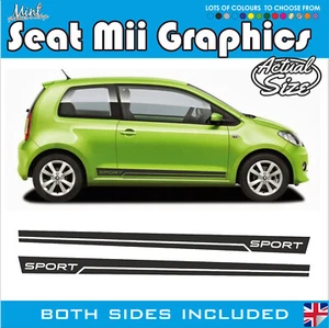Seat Mii Rayas Laterales FR Cupra Ibiza Calcomanías Adhesivas Gráficos 001 - Imagen 1 de 5