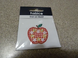 Habico 'Iron on'/sew on APPLE MOTIF - Picture 1 of 2